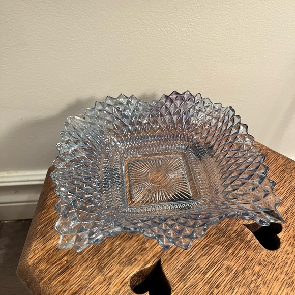 Jewelry holder dish depression glass catch all decorative Glass Bowl far… - Picture 4 of 6